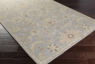 Copen Beige Floral Wool Rug