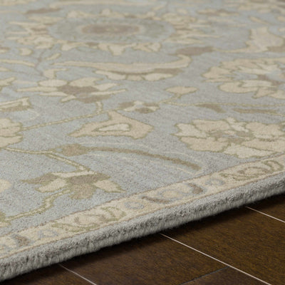 Copen Beige Floral Wool Rug