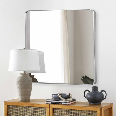 Ockenfels Modern Arched  Silver Gray Wall Mirror