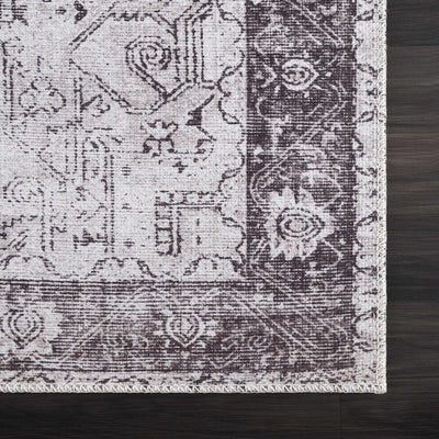 Sample Rosman Gray Washable Rug - Clearance