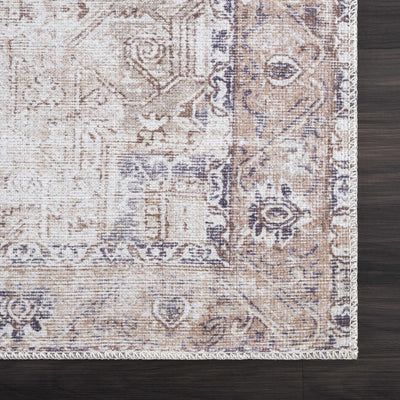 Sample Beige Rosman Washable Area Rug - Clearance