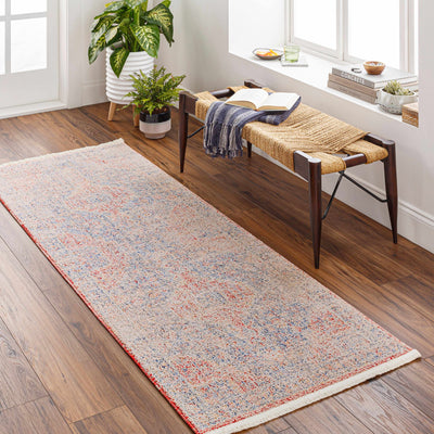 Akio Red & Blue Area Rug - Promo