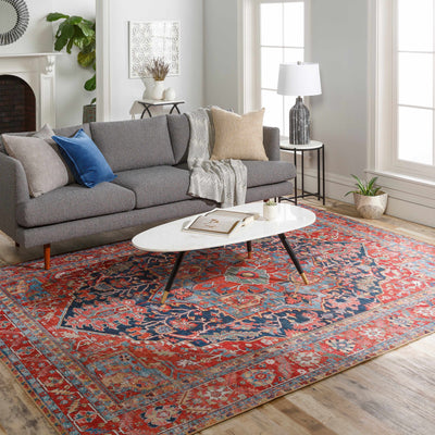 Pauline Red Medallion Performance Rug