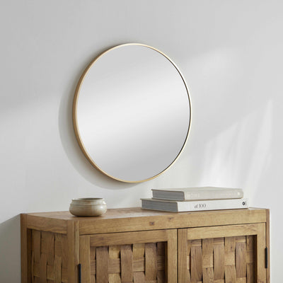 Pontalina Round Gold Mirror