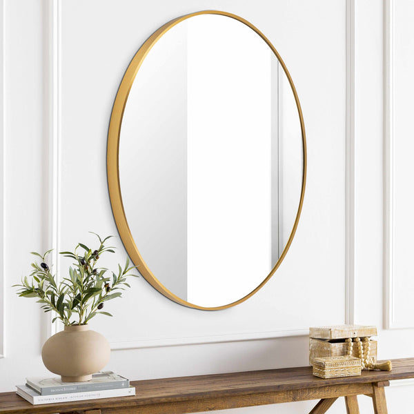 Pontalina Round Gold Mirror