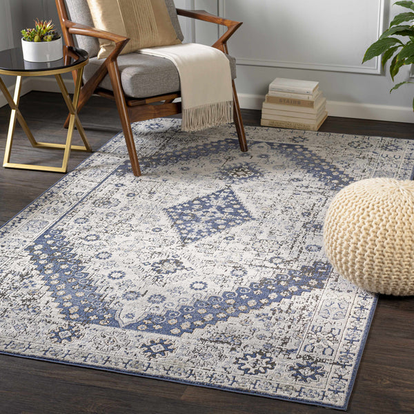 Robe Gray/Blue Medallion Rug - Clearance