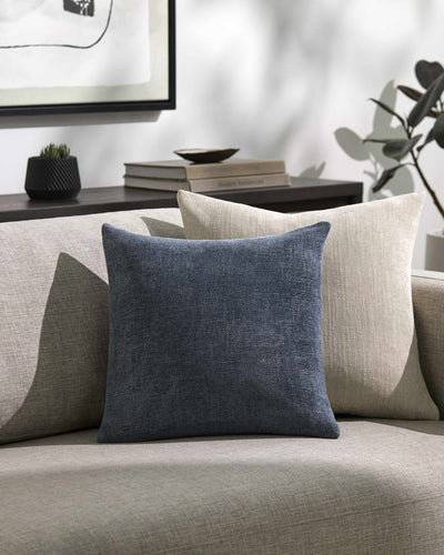 Reijo Silver&Gray Linen Look Accent Pillow