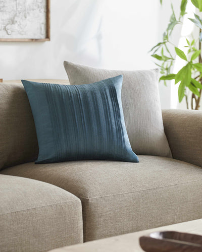 Sachse Teal Pleated Accent Pillow