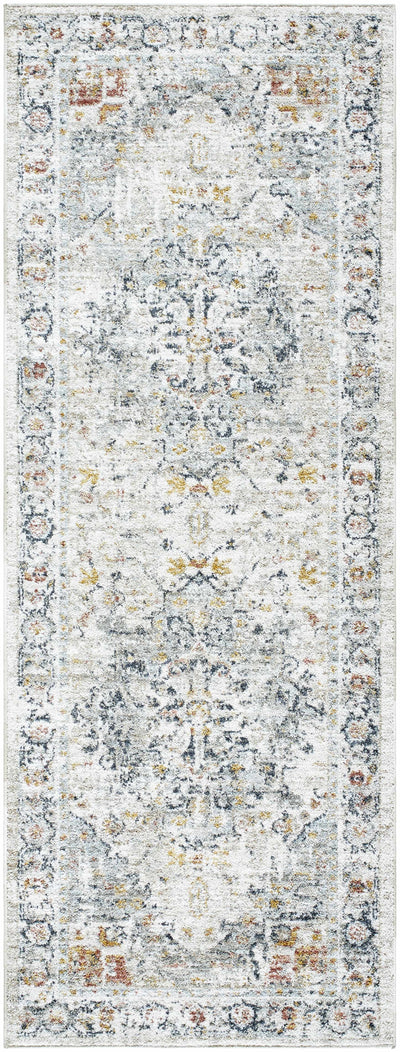 Ivria Blue Gray Area Rug