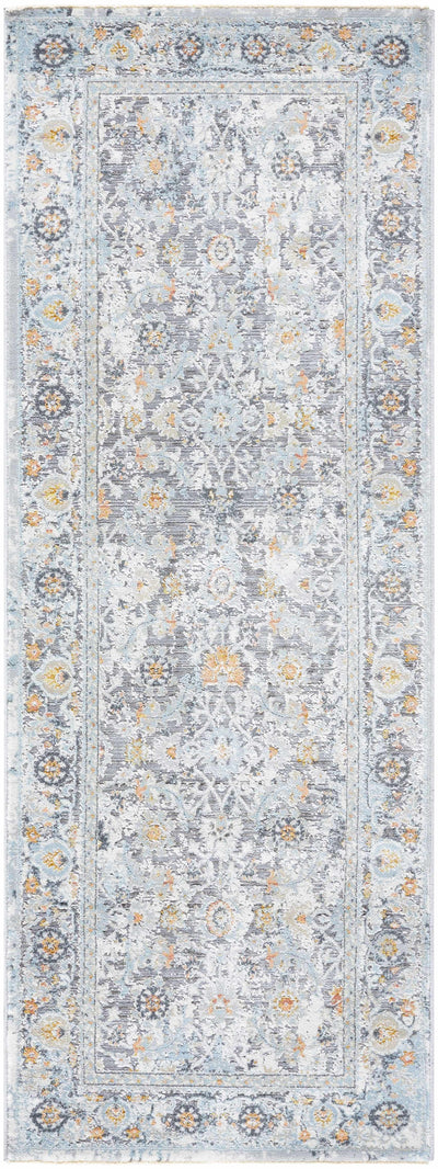 Finn Silver Blue Area Rug