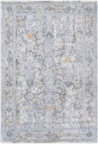 Finn Silver Blue Area Rug