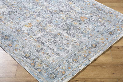 Finn Silver Blue Area Rug