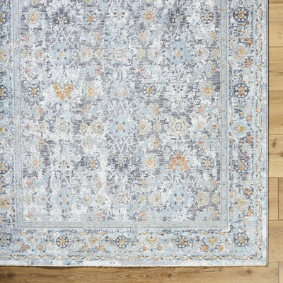 Finn Silver Blue Area Rug