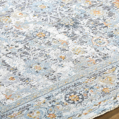 Finn Silver Blue Area Rug