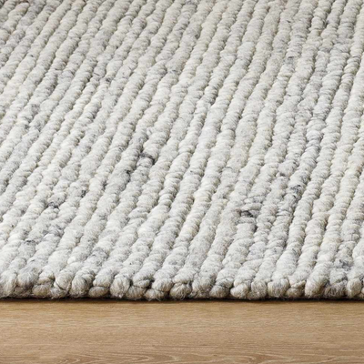 Olisa Cream & Gray Wool Area Rug