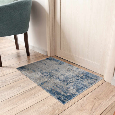 Sapcote Abstract Blue Area Rug