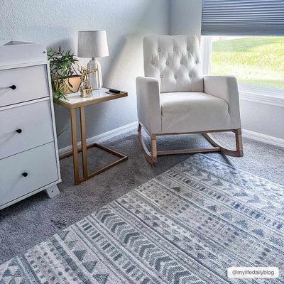 Beige Blue Chipo Area Rug - Clearance