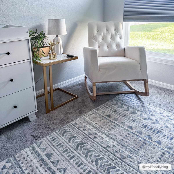 Beige Blue Chipo Area Rug - Clearance