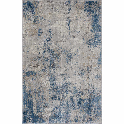 Sapcote Abstract Blue Area Rug