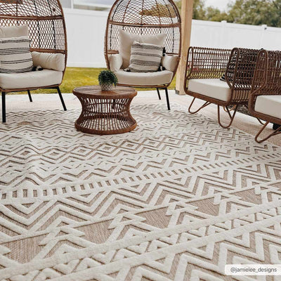 Bayle Tan Outdoor Rug - Clearance