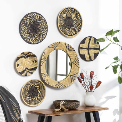 Quinipot Natural Woven Circular Wall Art Piece