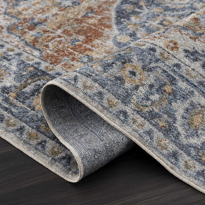 Rust Hiti Washable Area Rug - Clearance