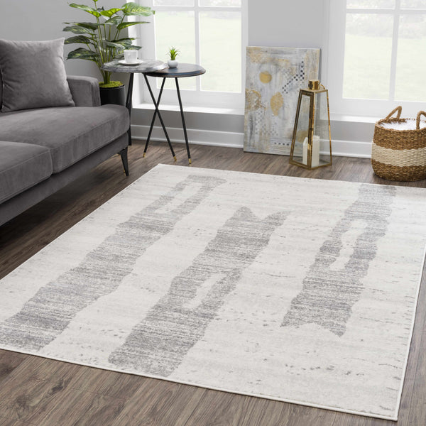 TGS-2316 Gray Block Striped Rug - Limited Edition