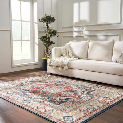 Brend Rust Medallion Area Rug