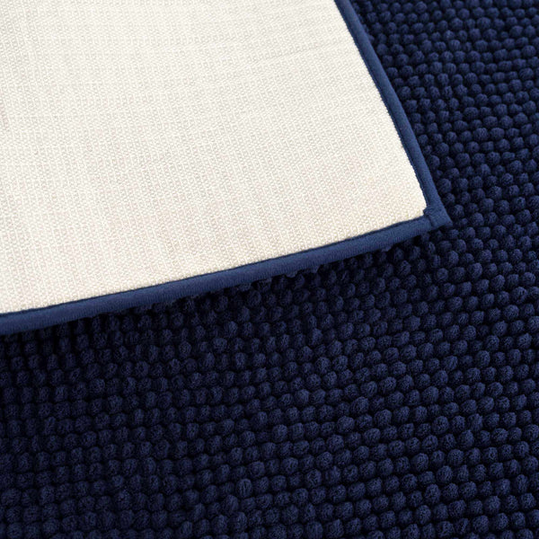 Washable Bath Mat, Navy Blue