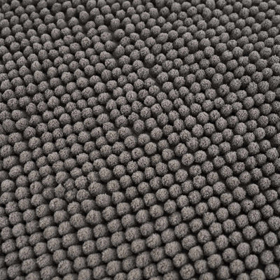 Washable Bath Mat, Dark Gray