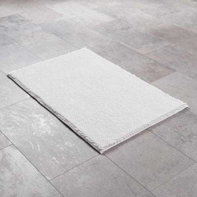 Washable Bath Mat, White