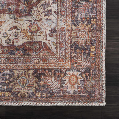 Rust Elki Persian Style Washable Rug - Limited Edition