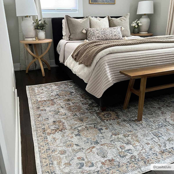 Dion Washable Floral Rug