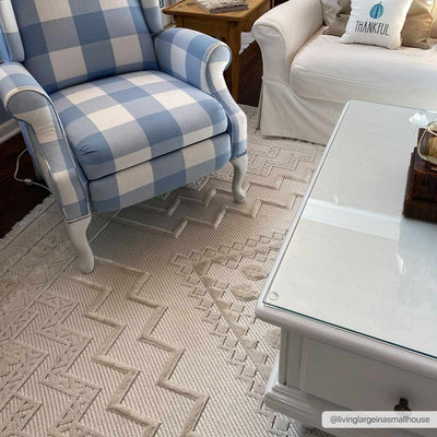 Alya Textured Medallion Fringed Rug - Limited Edition