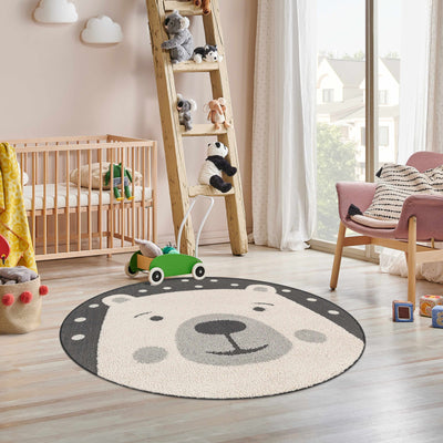 Kids Bear Animal Print Nursery Area Rug - Clearance