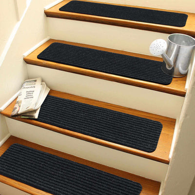 Basic Stair Tread Rugs, Gray