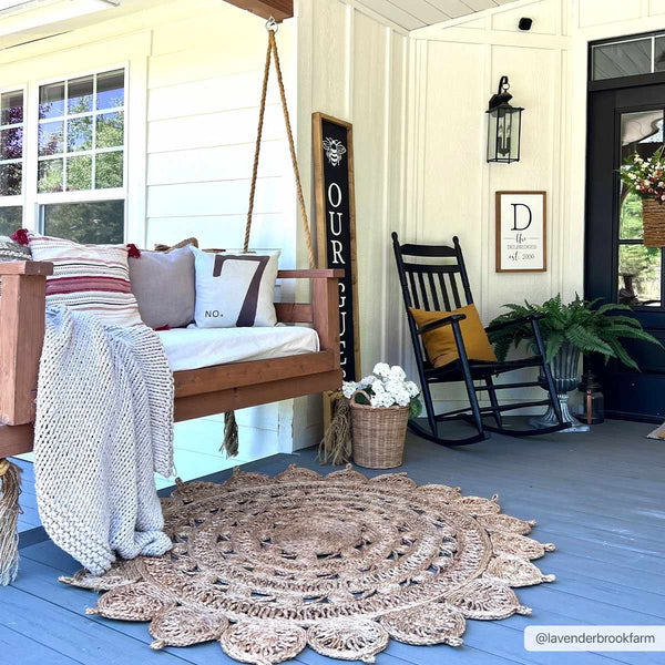 Longville Round Jute Rug - Clearance