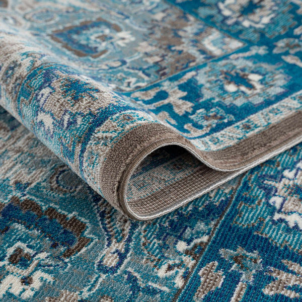 Mardin Turquoise Medallion Boutique Rug