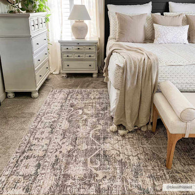 Marlene Medallion Brown Area Rug - Becki Owens x Livabliss