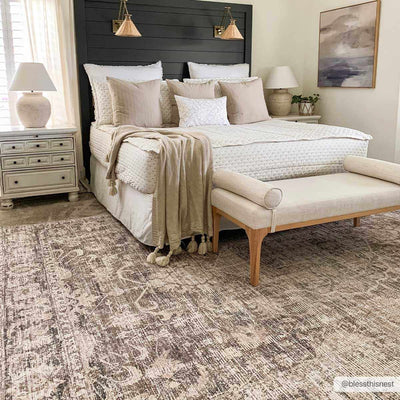 Marlene Medallion Brown Area Rug - Becki Owens x Livabliss