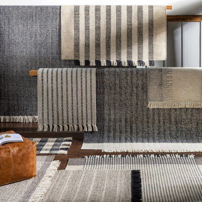 Chilliwack Gray Plaid Wool Rug