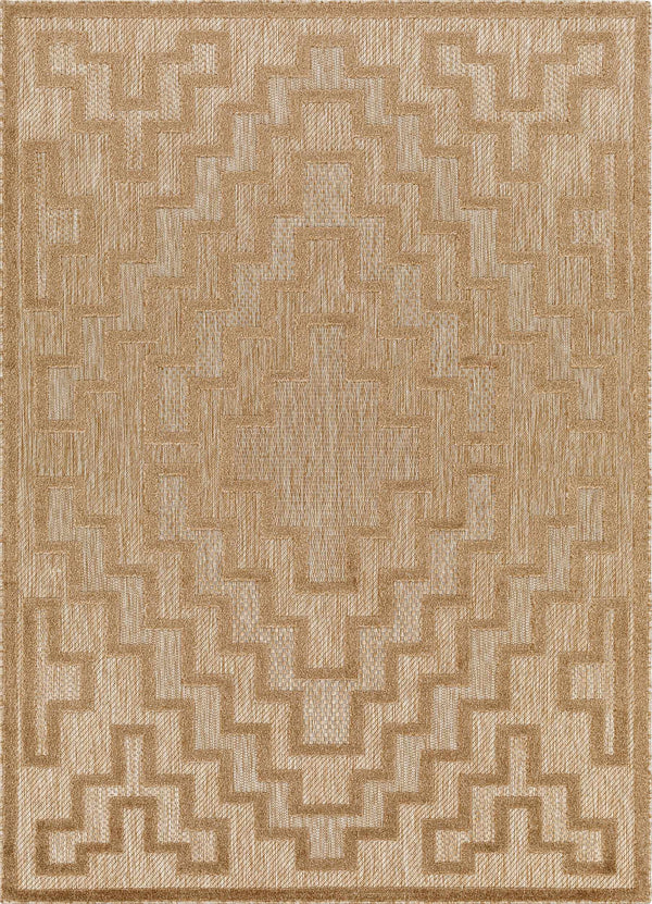 Diza Tan Outdoor Rug - Clearance