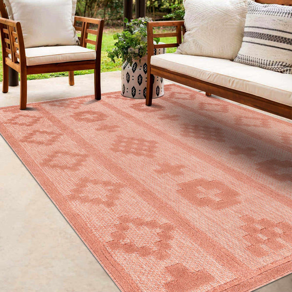 Hiro Orange Outdoor Rug - Clearance