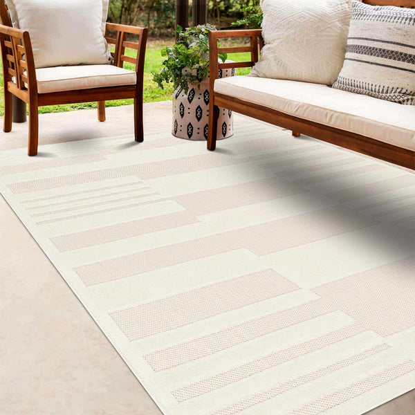 Nita Cream Outdoor Rug - Clearance