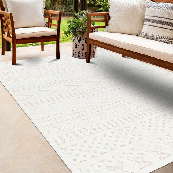 Jove Cream Outdoor Rug - Clearance