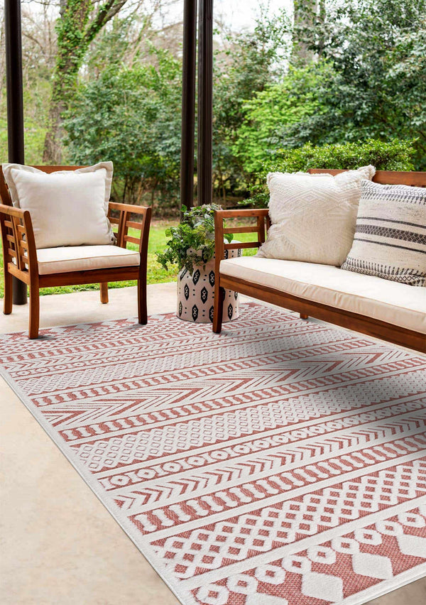 Jove Orange Outdoor Rug - Clearance