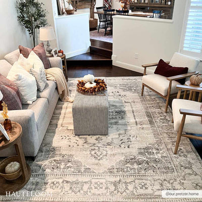 Ivory & Gray Medallion Rug TGS2315