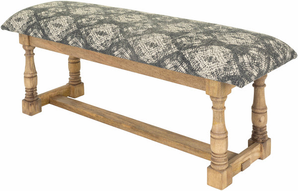 Nikfer Beige Textured Bench