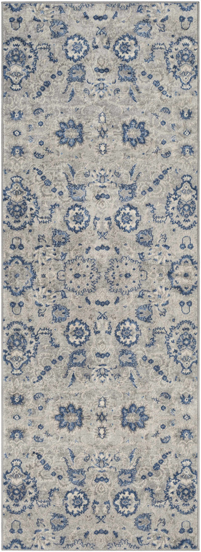 Adairsville Blue Floral Area Carpet - Clearance