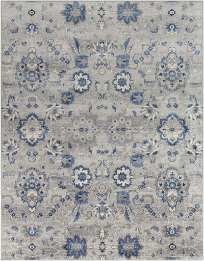 Adairsville Blue Floral Area Carpet - Clearance